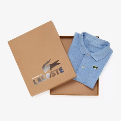 Lacoste Accessories-Baby Organic Cotton Pique Bodysuit In Recycled Cardboard Box Set