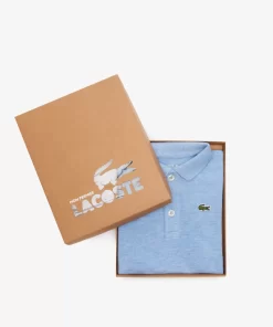 Lacoste Accessories-Baby Organic Cotton Pique Bodysuit In Recycled Cardboard Box Set