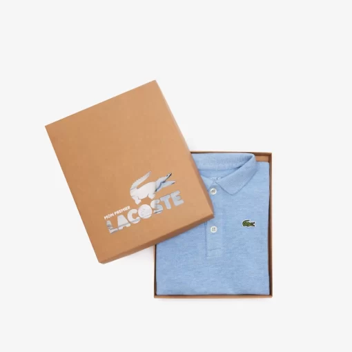 Lacoste Accessories-Baby Organic Cotton Pique Bodysuit In Recycled Cardboard Box Set