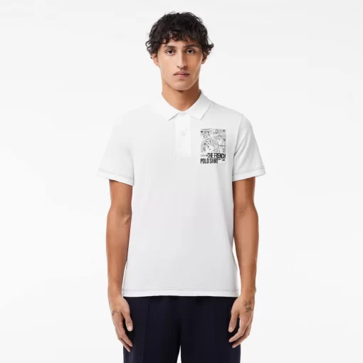 Lacoste Polo Shirts-Back And Front Print Movement Polo Shirt