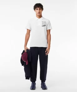 Lacoste Polo Shirts-Back And Front Print Movement Polo Shirt