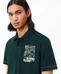 Lacoste Polo Shirts-Back And Front Print Movement Polo Shirt