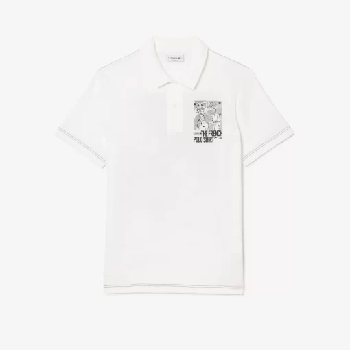 Lacoste Polo Shirts-Back And Front Print Movement Polo Shirt