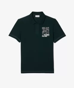 Lacoste Polo Shirts-Back And Front Print Movement Polo Shirt