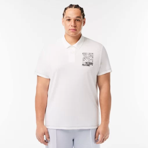 Lacoste Polo Shirts-Back And Front Print Movement Polo Shirt