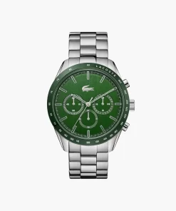 Lacoste Watches-Boston Chrono Watch - Green With Stainless Steel Strap