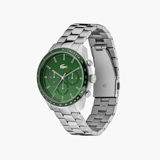 Lacoste Watches-Boston Chrono Watch - Green With Stainless Steel Strap