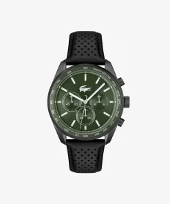 Lacoste Watches-Boston Leather Chronograph Watch