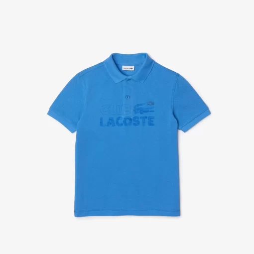 Lacoste Clothing-Boys' Organic Cotton Branded Polo Shirt