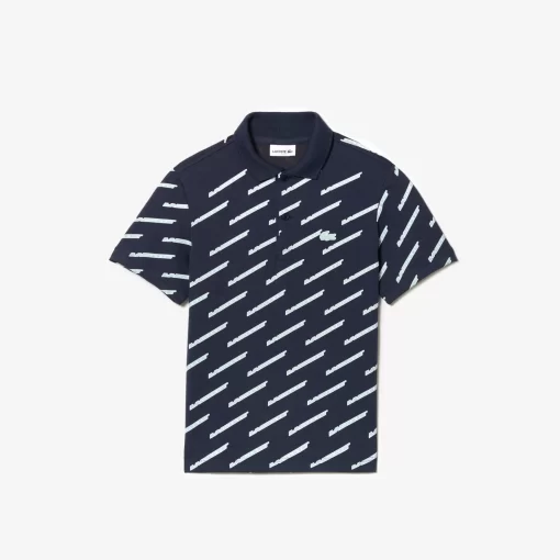 Lacoste Boy Clothing-Boys' Printed Organic Cotton Polo Shirt