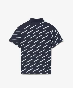 Lacoste Boy Clothing-Boys' Printed Organic Cotton Polo Shirt