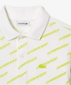 Lacoste Clothing-Boys' Printed Organic Cotton Polo Shirt