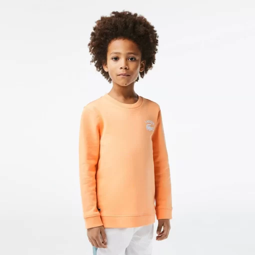 Lacoste Boy Clothing-Boys' Ribbed Crew Neck Sweatshirt