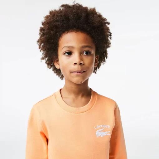 Lacoste Boy Clothing-Boys' Ribbed Crew Neck Sweatshirt