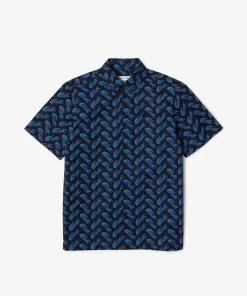 Lacoste Boy Clothing-Boys' Short Sleeve Cotton Voile Shirt