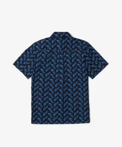 Lacoste Boy Clothing-Boys' Short Sleeve Cotton Voile Shirt