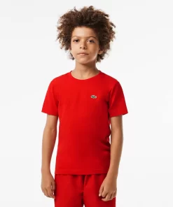 Lacoste Boy Clothing-Boys' Sport Breathable Cotton Blend T-Shirt