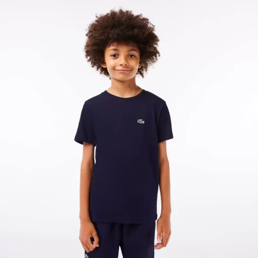 Lacoste Boy Clothing-Boys' Sport Breathable Cotton Blend T-Shirt