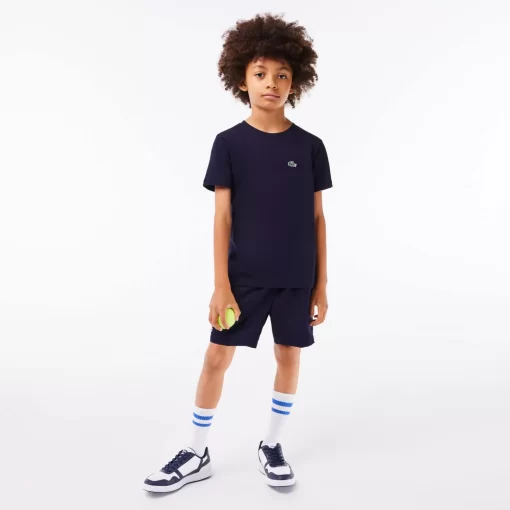 Lacoste Boy Clothing-Boys' Sport Breathable Cotton Blend T-Shirt