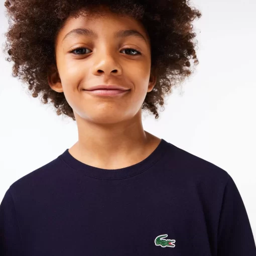 Lacoste Boy Clothing-Boys' Sport Breathable Cotton Blend T-Shirt