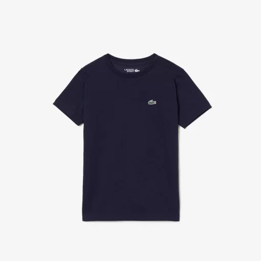 Lacoste Boy Clothing-Boys' Sport Breathable Cotton Blend T-Shirt