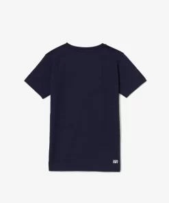 Lacoste Boy Clothing-Boys' Sport Breathable Cotton Blend T-Shirt