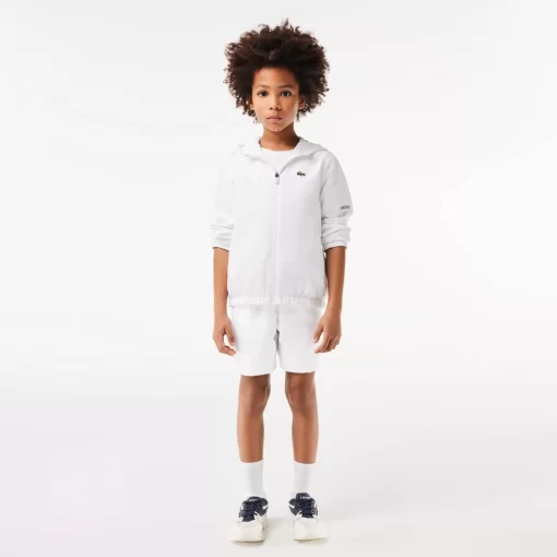 Lacoste Boy Clothing-Boys' Sport Diamond Taffeta Shorts