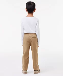 Lacoste Boy Clothing-Boys' Stretch Cotton Gabardine Chinos