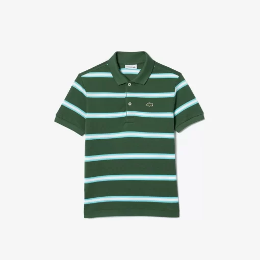 Lacoste Boy Clothing-Boys' Striped Pique Polo Shirt