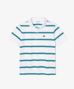 Lacoste Boy Clothing-Boys' Striped Pique Polo Shirt