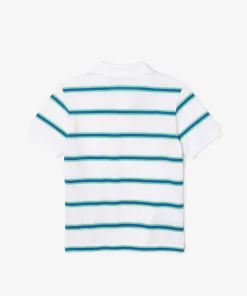 Lacoste Boy Clothing-Boys' Striped Pique Polo Shirt