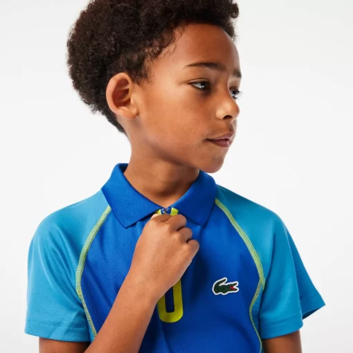 Lacoste Boy Clothing-Boys' Tennis Polo Shirt In Ultra-Dry Recycled Polyester