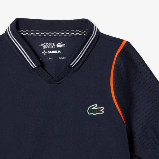 Lacoste Boy Clothing-Boys' Tennis X Daniil Medvedev Ultra-Dry Polo Shirt