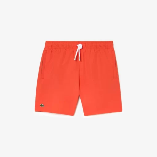 Lacoste Boy Clothing-Boys' Quick-Dry Solid Swim Shorts