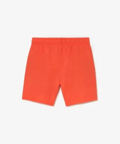 Lacoste Boy Clothing-Boys' Quick-Dry Solid Swim Shorts