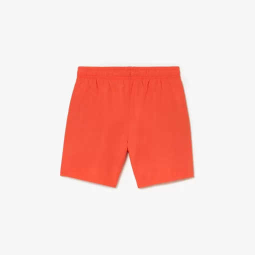 Lacoste Boy Clothing-Boys' Quick-Dry Solid Swim Shorts