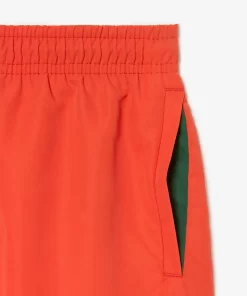 Lacoste Boy Clothing-Boys' Quick-Dry Solid Swim Shorts