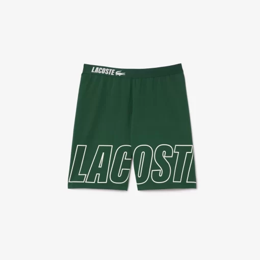 Lacoste Underwear & Lounge Wear-Branded Fleece Lounge Shorts