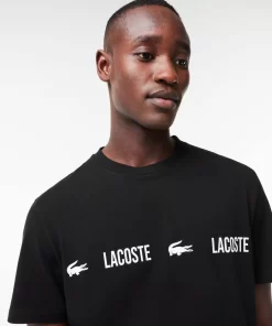 Lacoste Underwear & Lounge Wear-Branded Jersey Pyjama Top