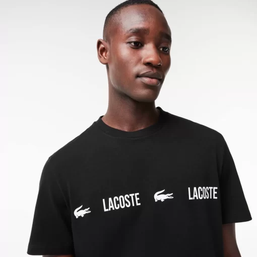 Lacoste Underwear & Lounge Wear-Branded Jersey Pyjama Top