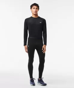 Lacoste Fitness & Training-Branded Recycled Fiber Sport Leggings