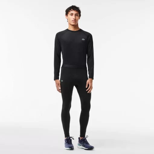 Lacoste Fitness & Training-Branded Recycled Fiber Sport Leggings