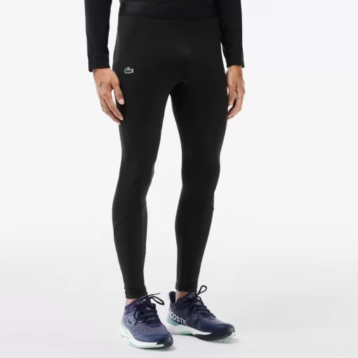 Lacoste Fitness & Training-Branded Recycled Fiber Sport Leggings