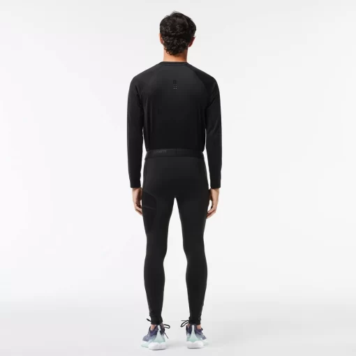 Lacoste Fitness & Training-Branded Recycled Fiber Sport Leggings