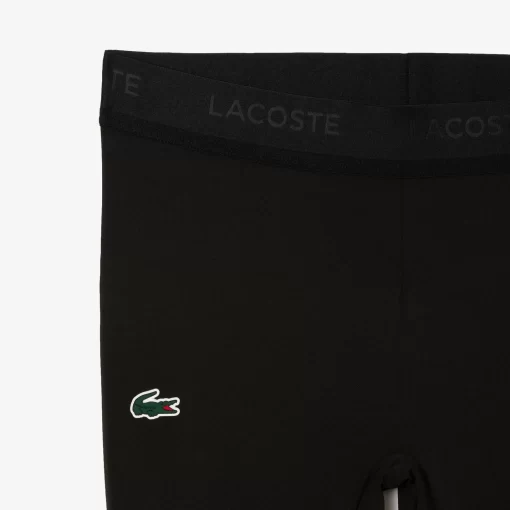 Lacoste Fitness & Training-Branded Recycled Fiber Sport Leggings