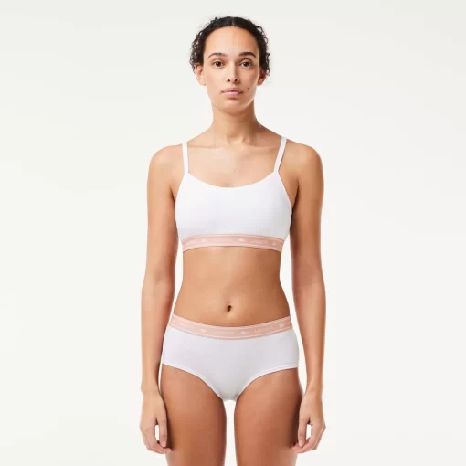 Lacoste Underwear & Loungewear-Branding Bandeau Bralette