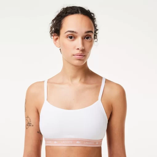 Lacoste Underwear & Loungewear-Branding Bandeau Bralette