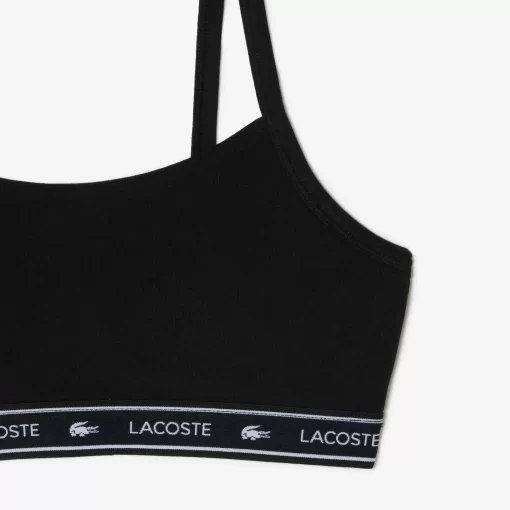 Lacoste Underwear & Loungewear-Branding Bandeau Bralette