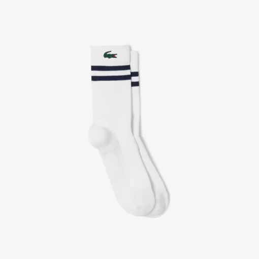 Lacoste Socks-Breathable Jersey Tennis Socks