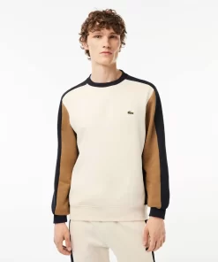 Lacoste Sweatshirts-Brushed Fleece Colourblock Jogger Sweatshirt